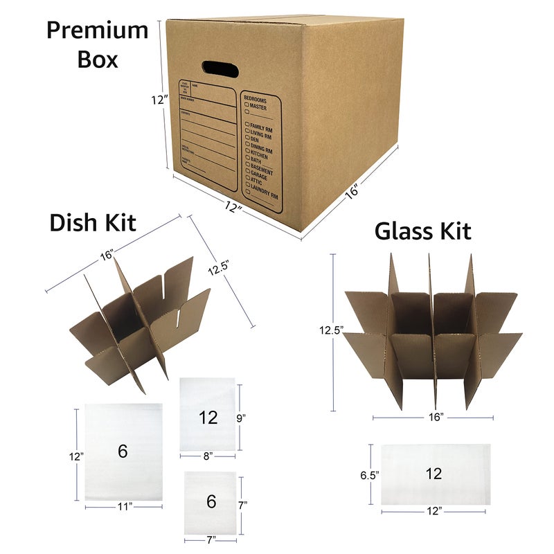 UBOXES Kitchen Moving Box Kit # 1 Moving Boxes & Moving Supplies - Image 4